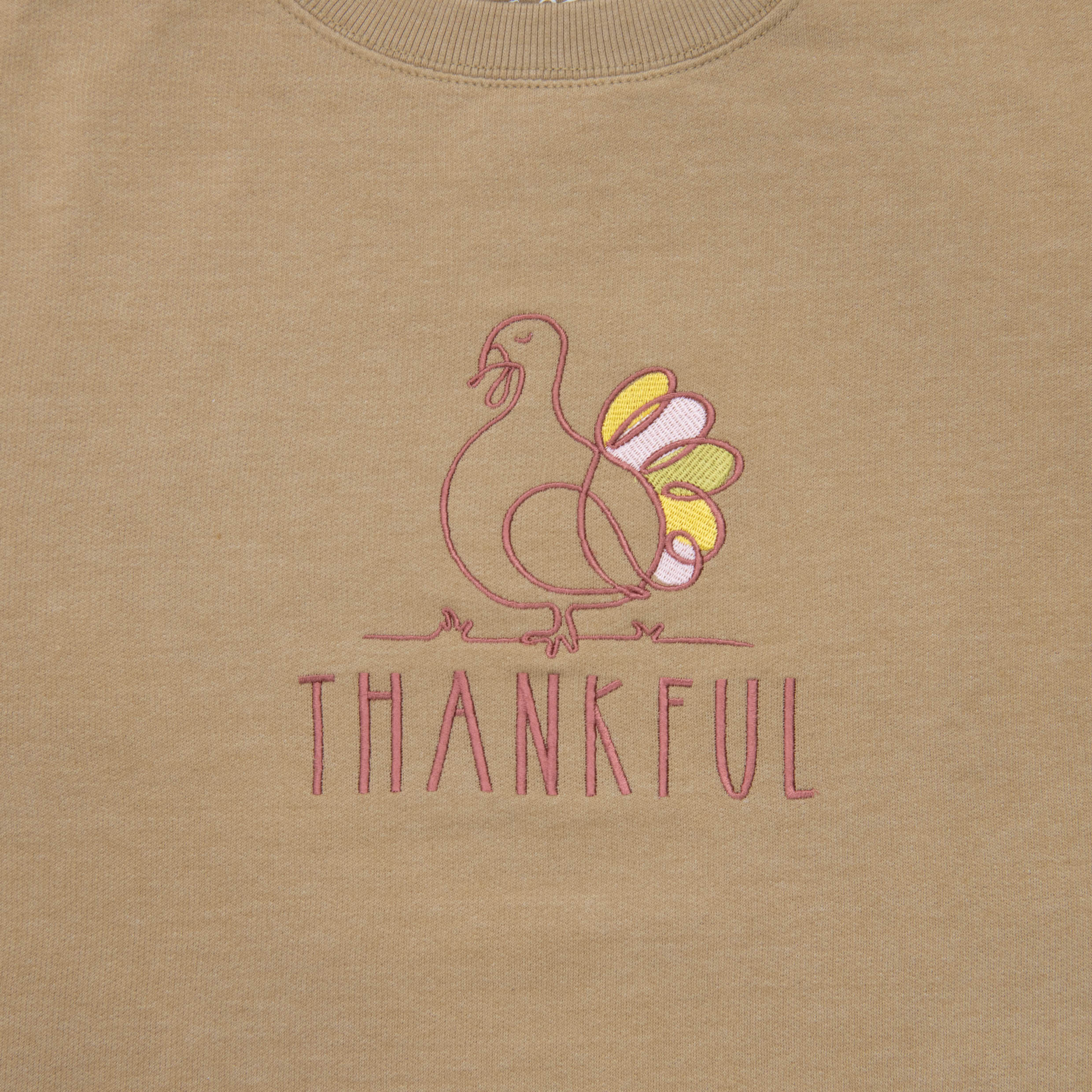 Embroidered Thankful Turkey Sweatshirt - Image 3