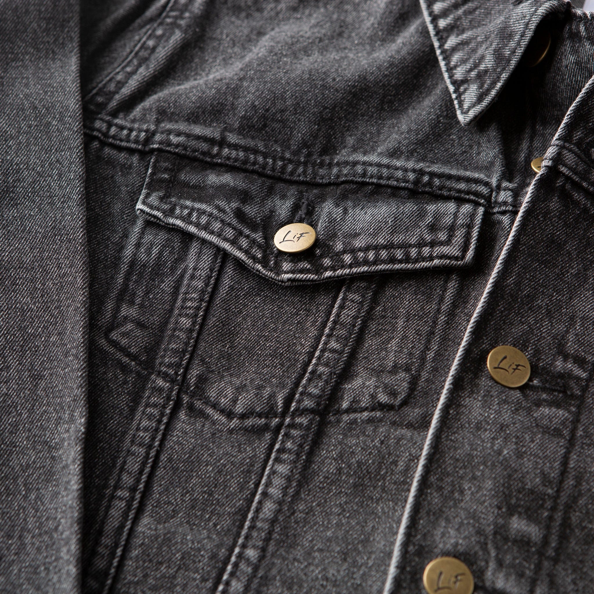 Vintage Washed Blessed Denim Jacket - Image 6