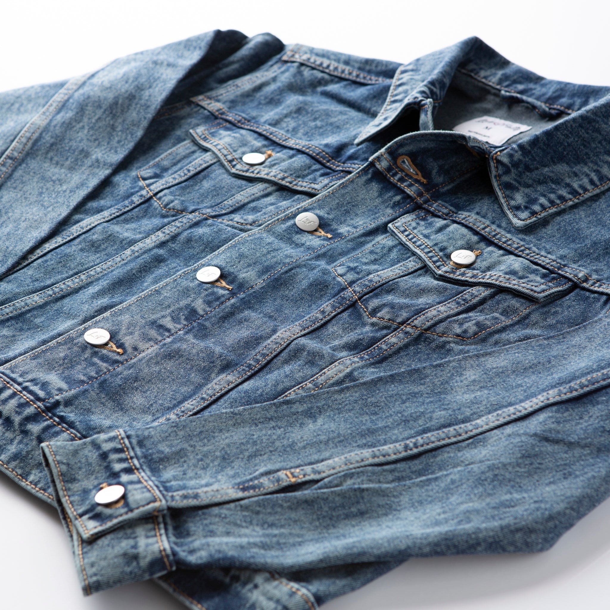 Vintage Washed Blessed Denim Jacket - Image 8