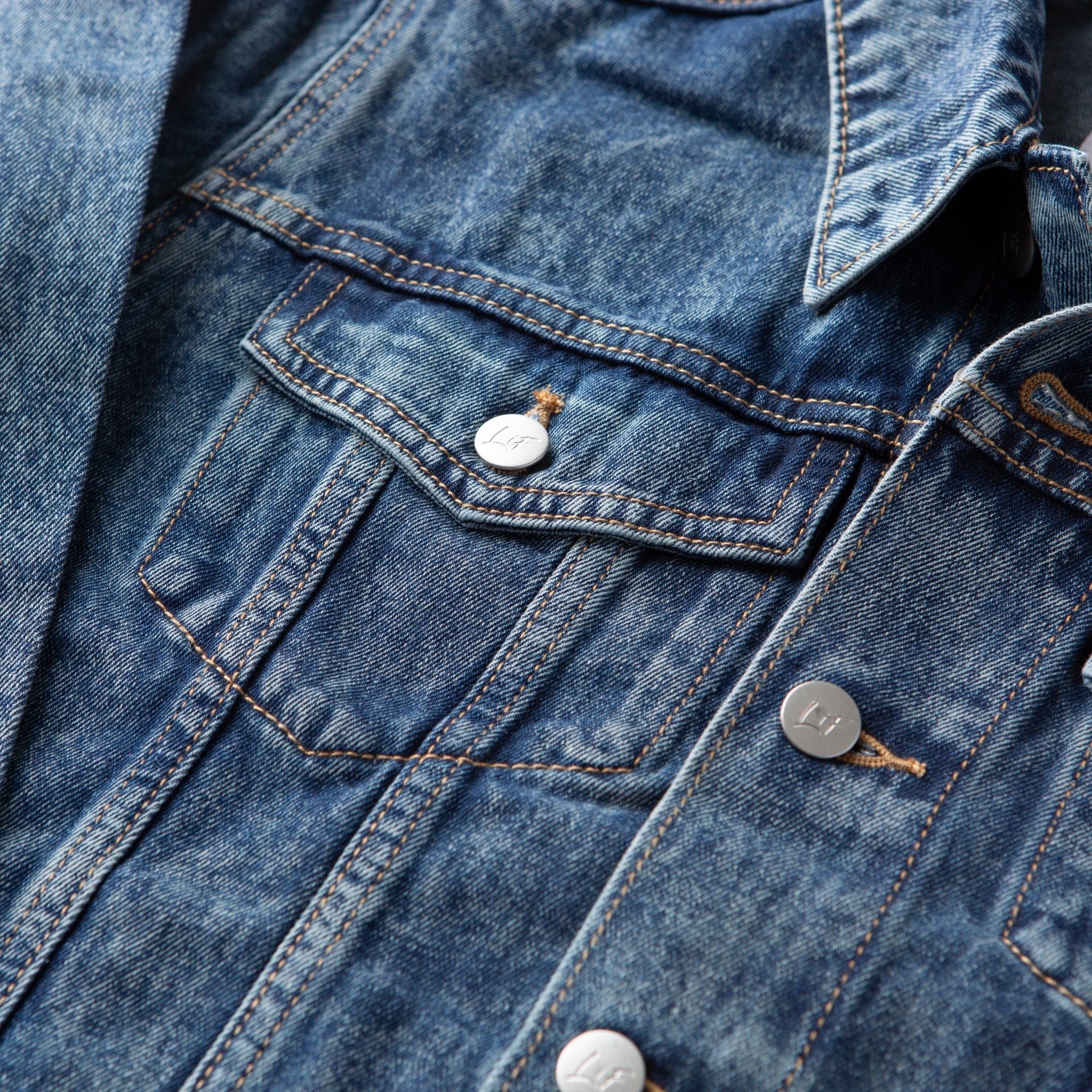 Vintage Washed Blessed Denim Jacket - Image 9
