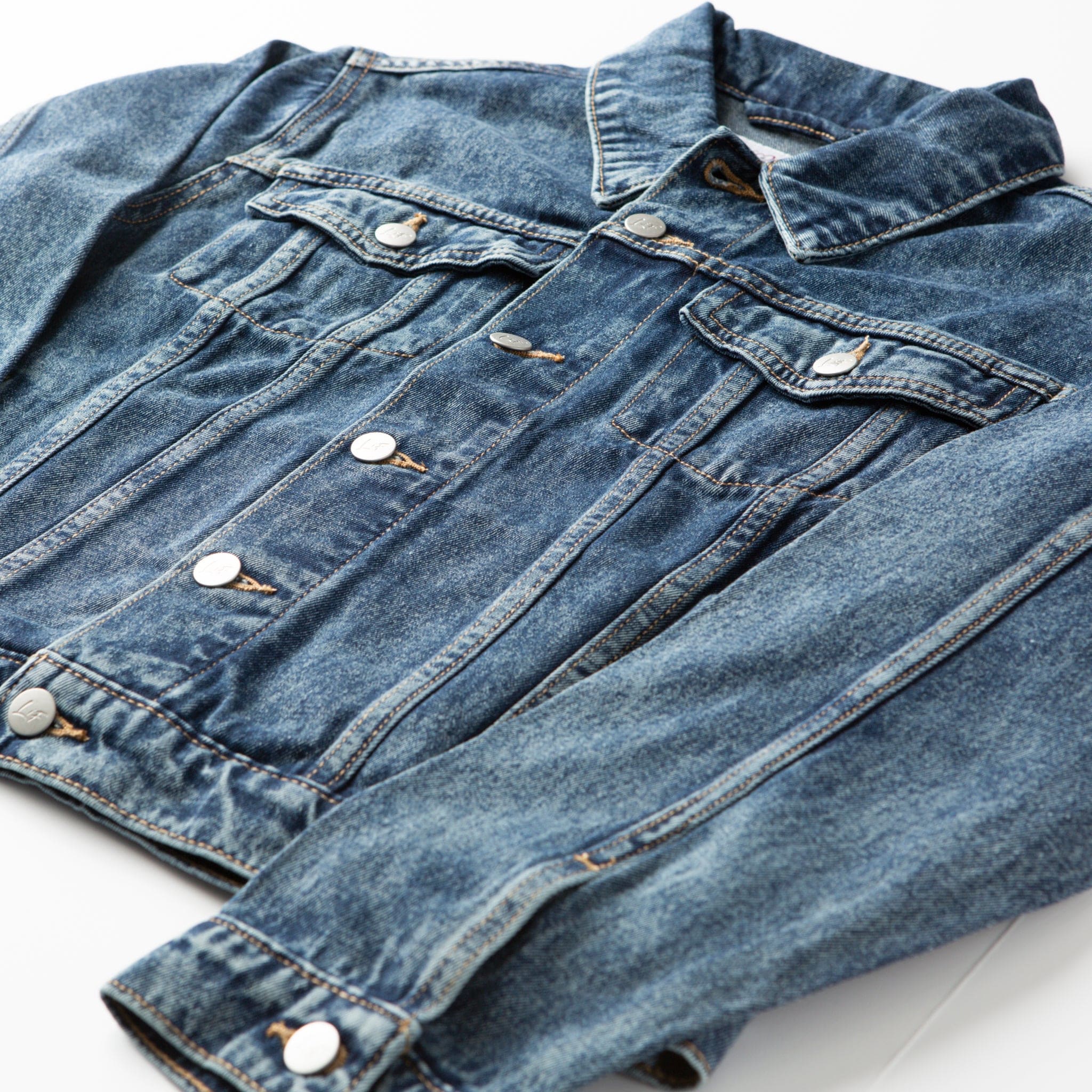 Vintage Washed Created With A Purpose Denim Jacket - Image 3