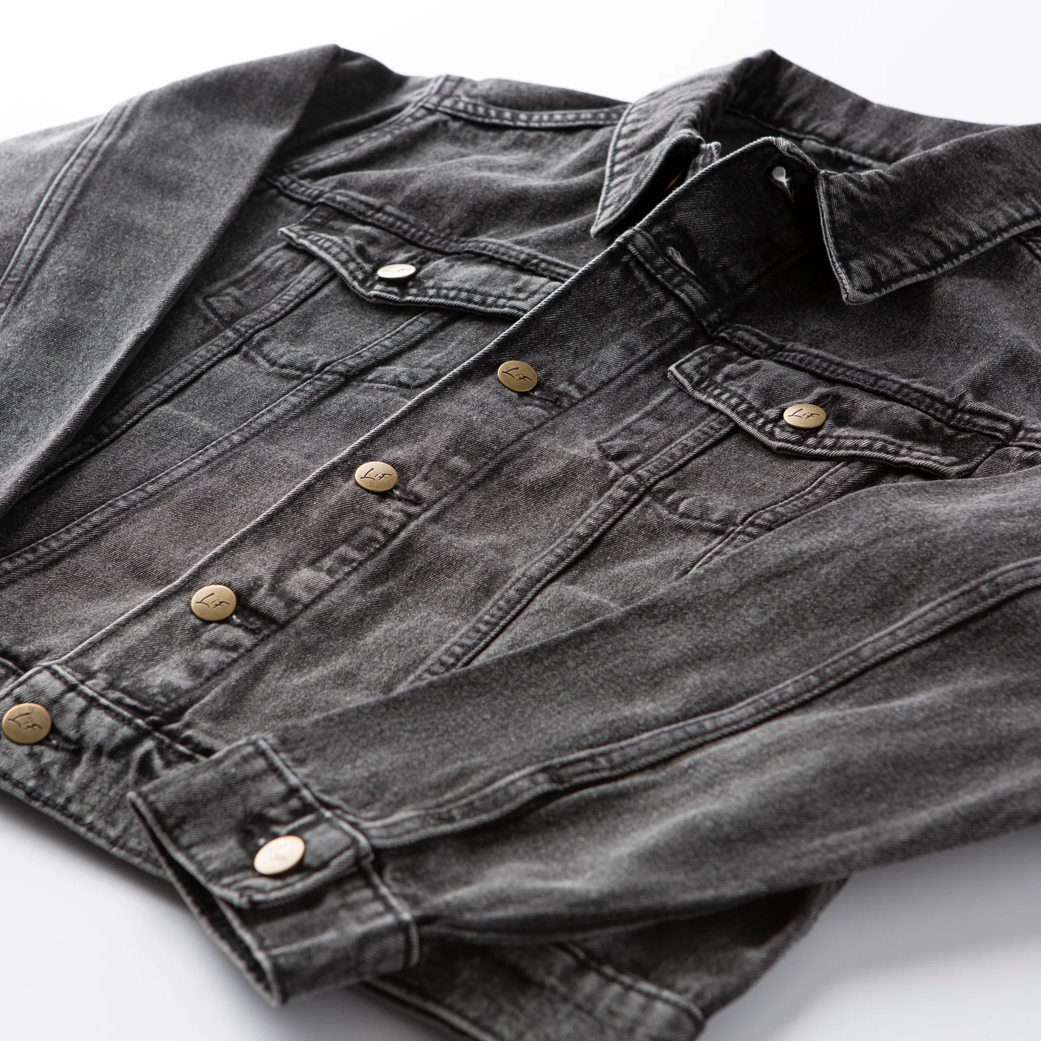 Vintage Washed Faith Cross Denim Jacket - Image 6
