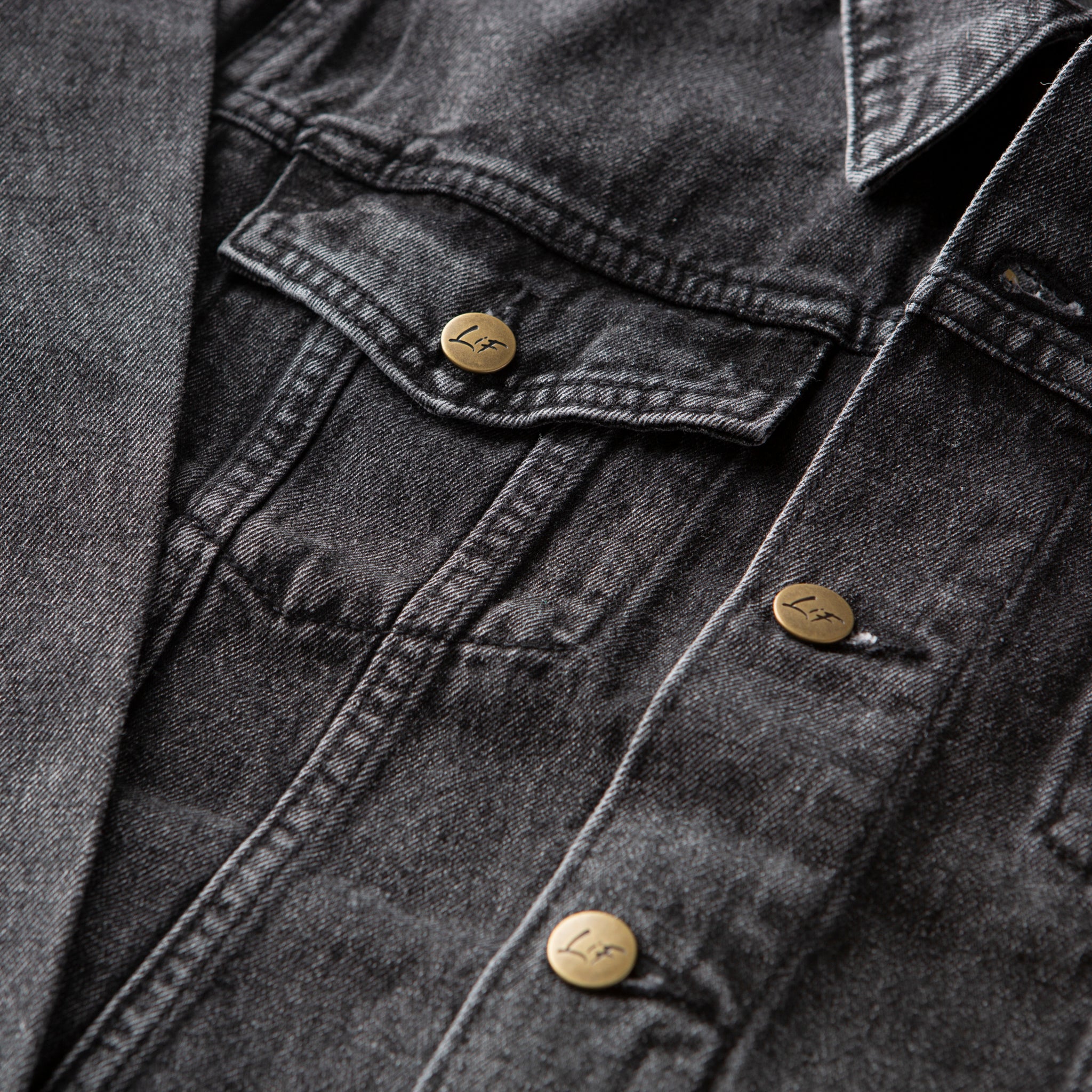 Vintage Washed Faith Cross Denim Jacket - Image 7