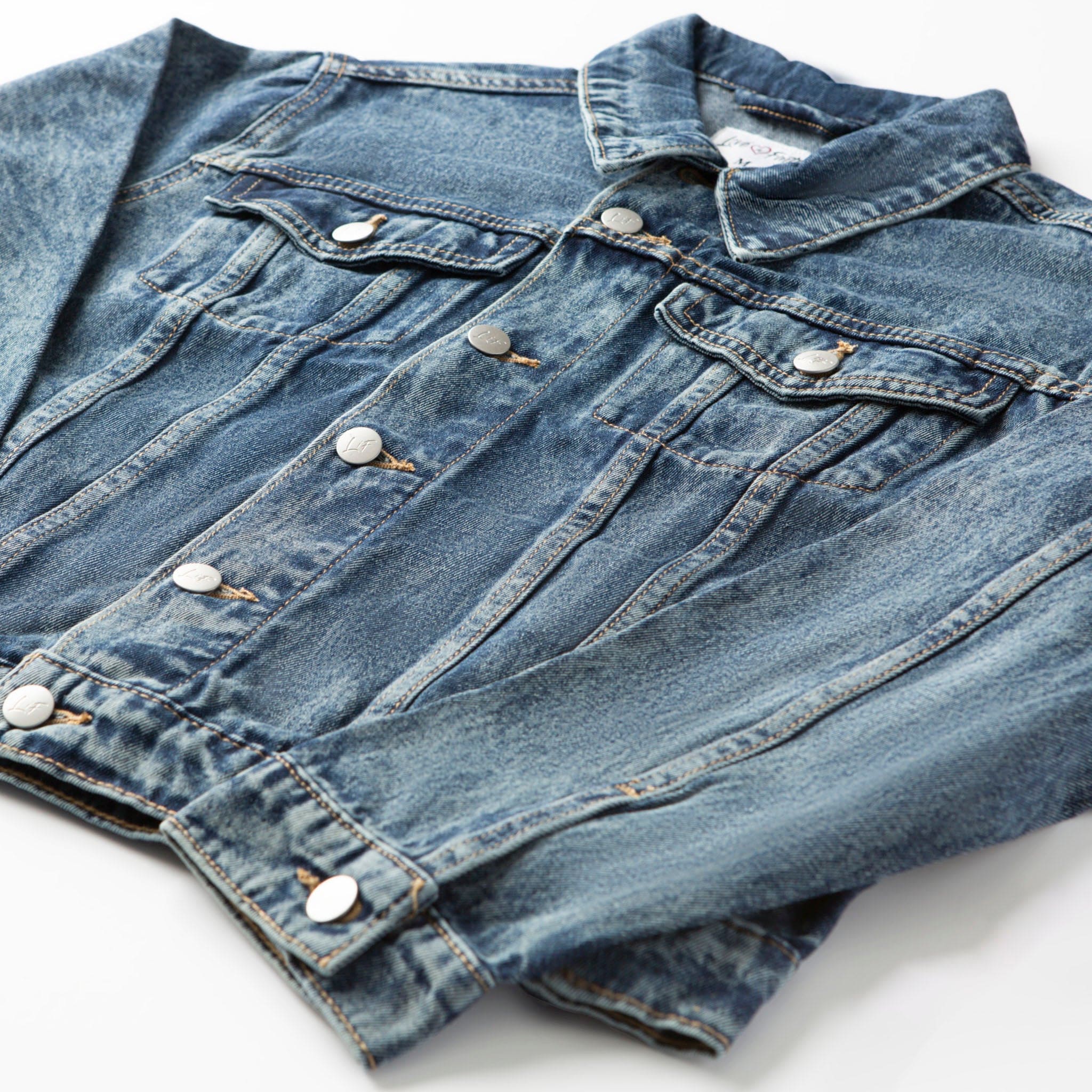 Vintage Washed Faith Denim Jacket - Image 3
