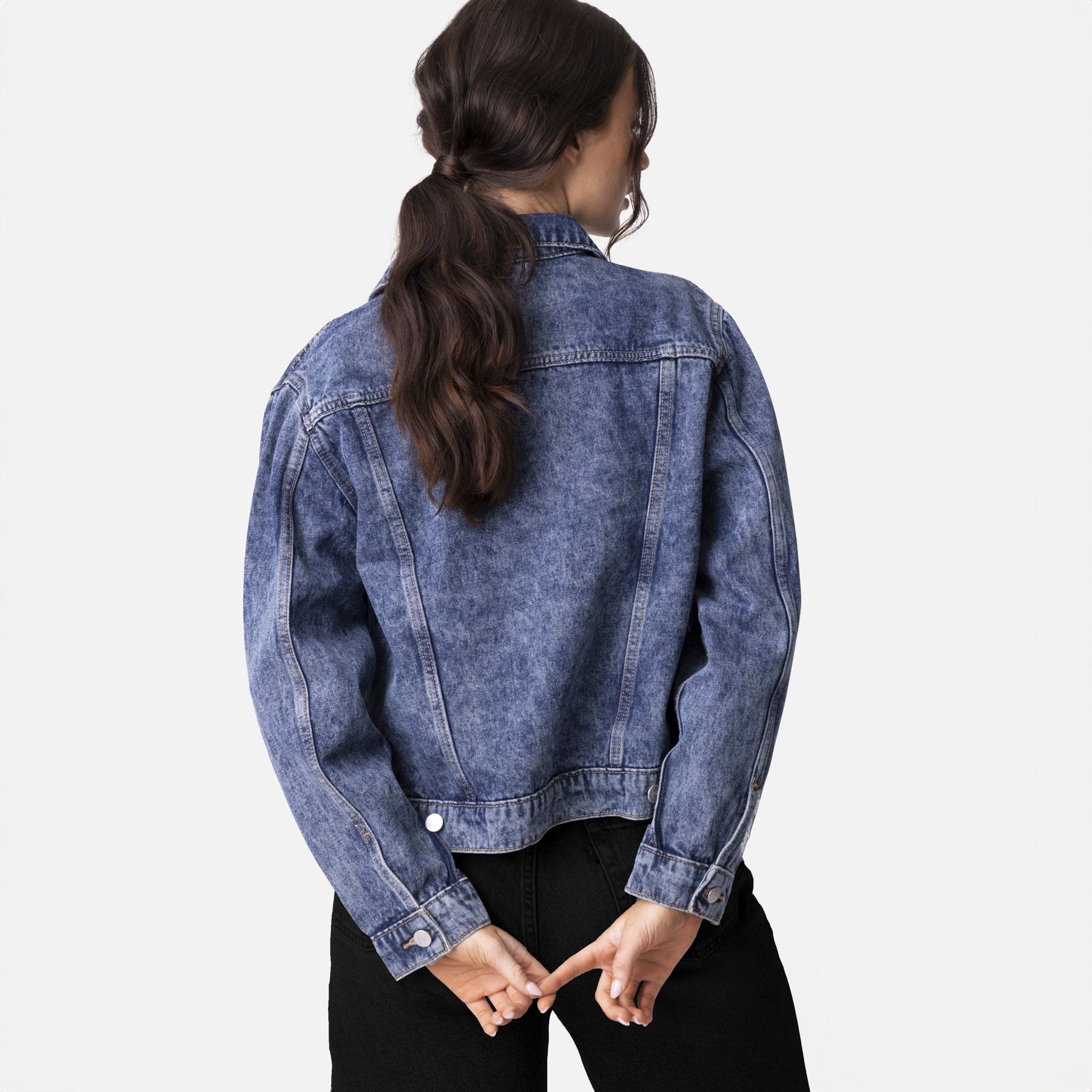 Vintage Washed Faith Denim Jacket - Image 13