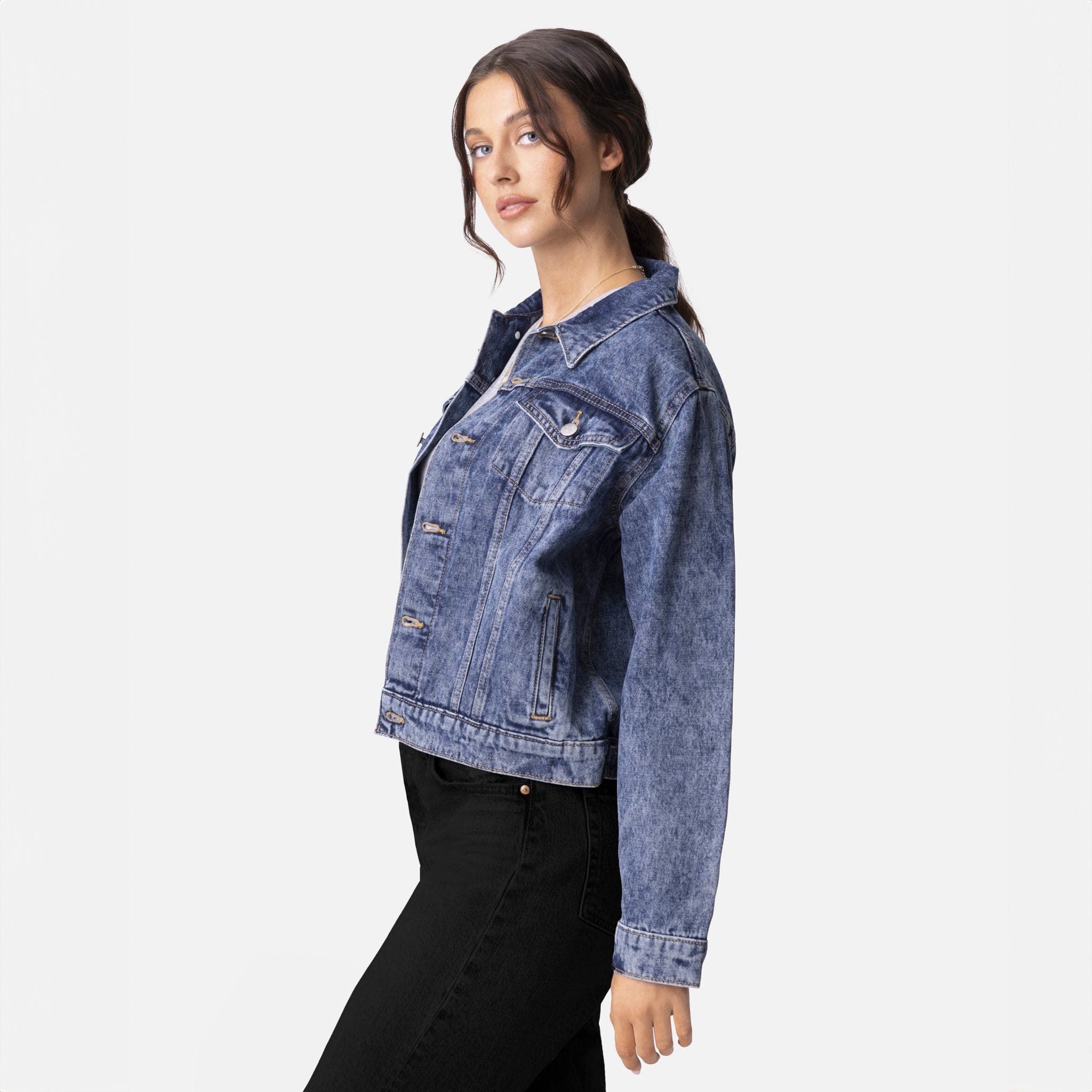 Vintage Washed Faith Denim Jacket - Image 14