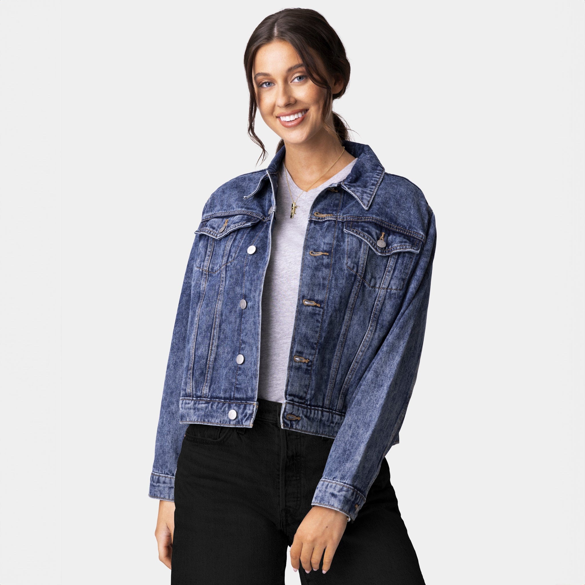 Vintage Washed Faith Denim Jacket - Image 15