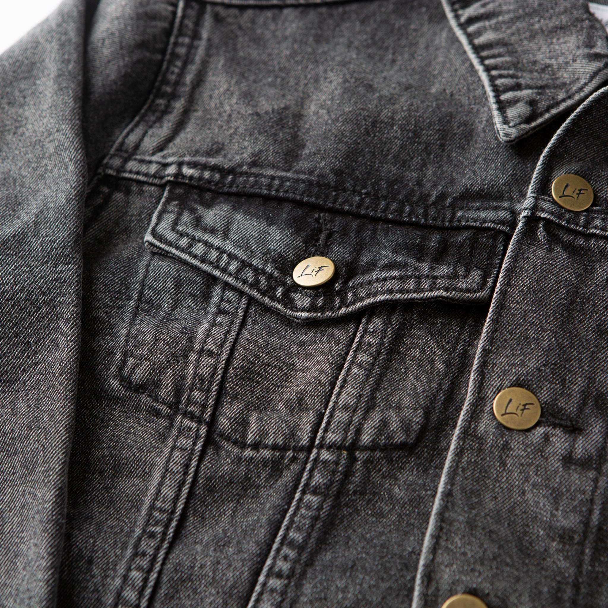 Vintage Washed Faith Denim Jacket - Image 4