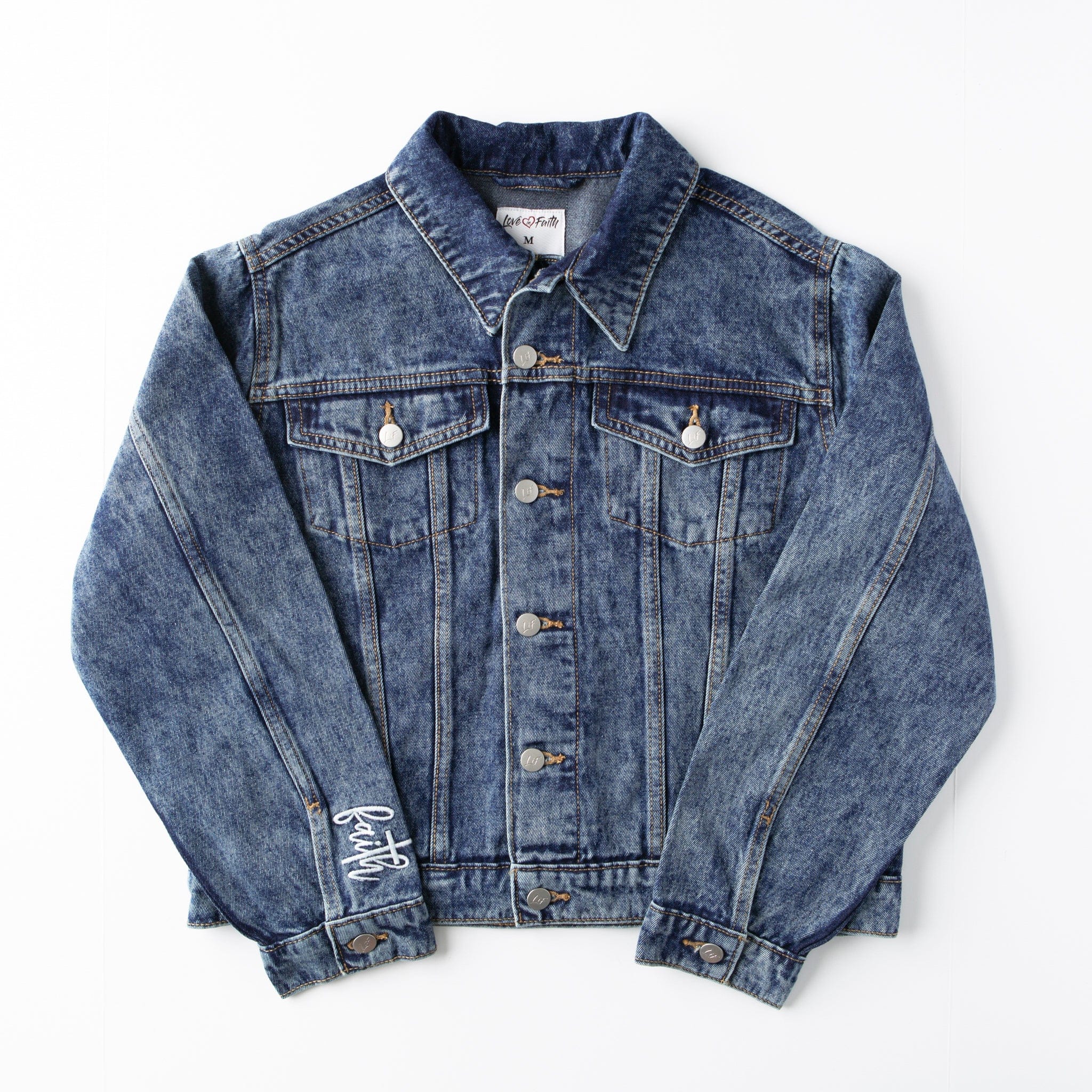 Vintage Washed Faith Denim Jacket - Image 6