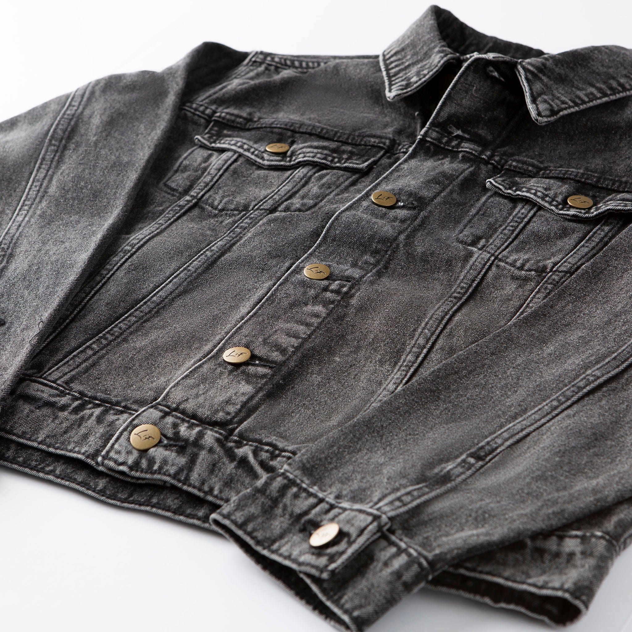 Vintage Washed Jesus is King Denim Jacket - Image 3