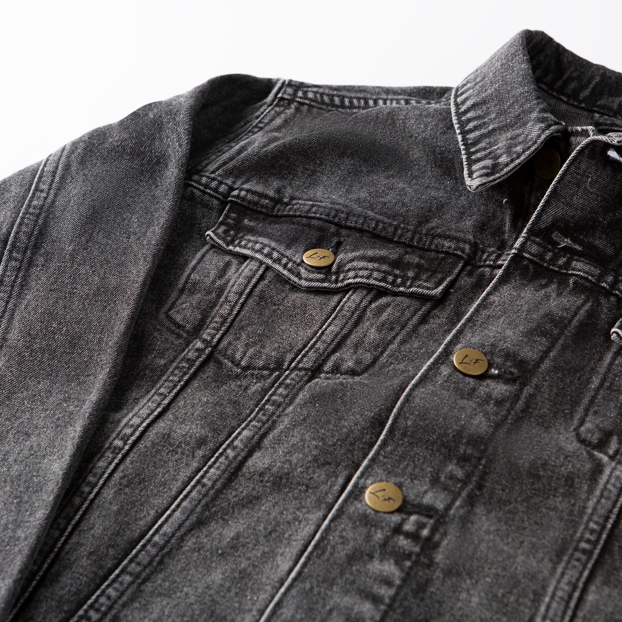 Vintage Washed Jesus is King Denim Jacket - Image 5