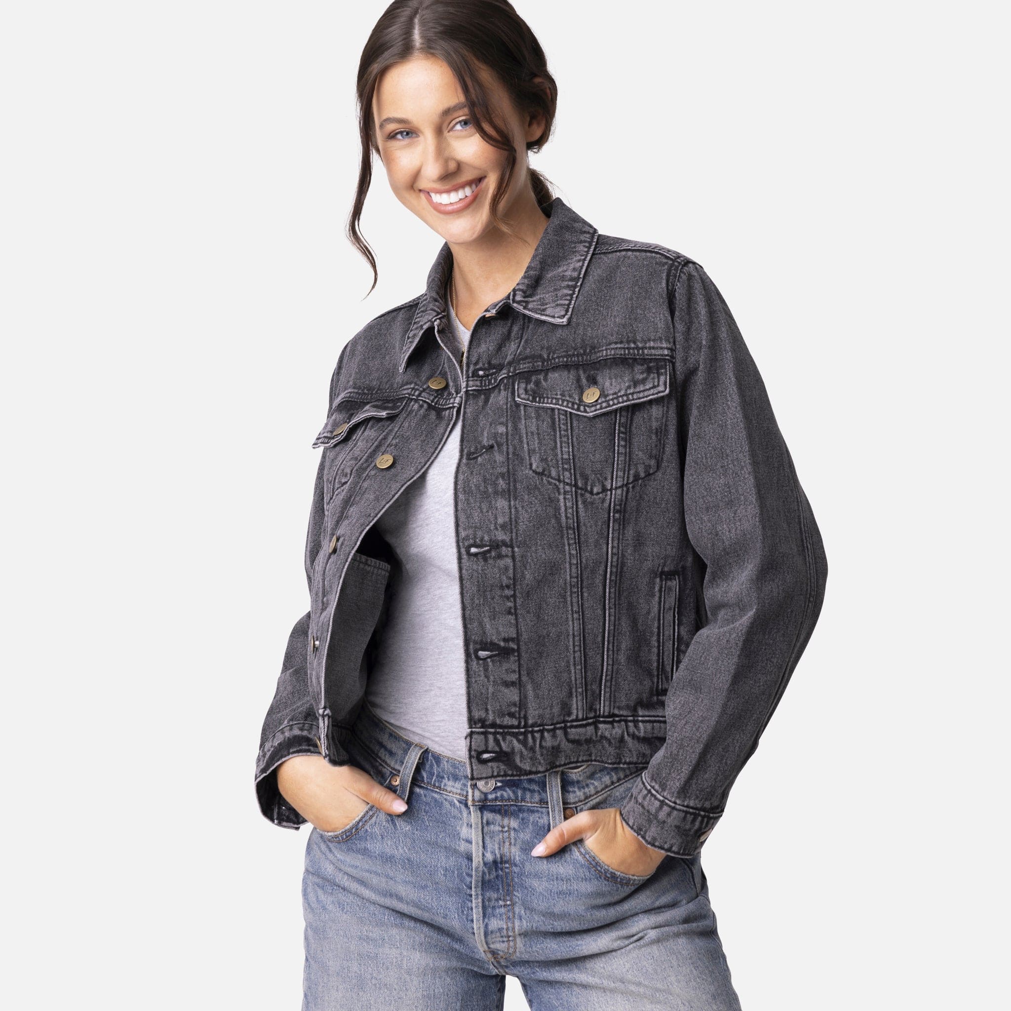Vintage Washed Love in Faith Denim Jacket - Image 13
