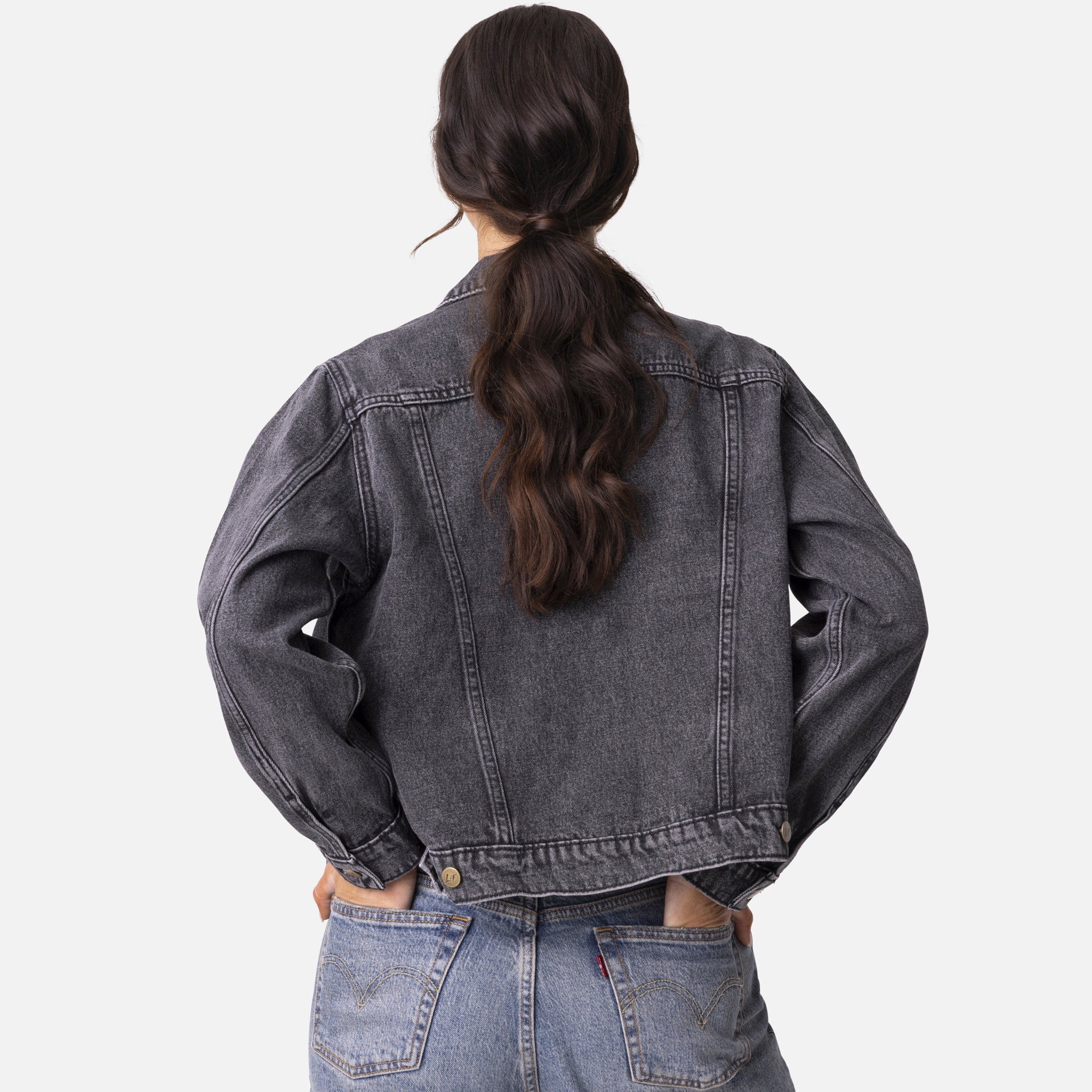 Vintage Washed Love in Faith Denim Jacket - Image 17