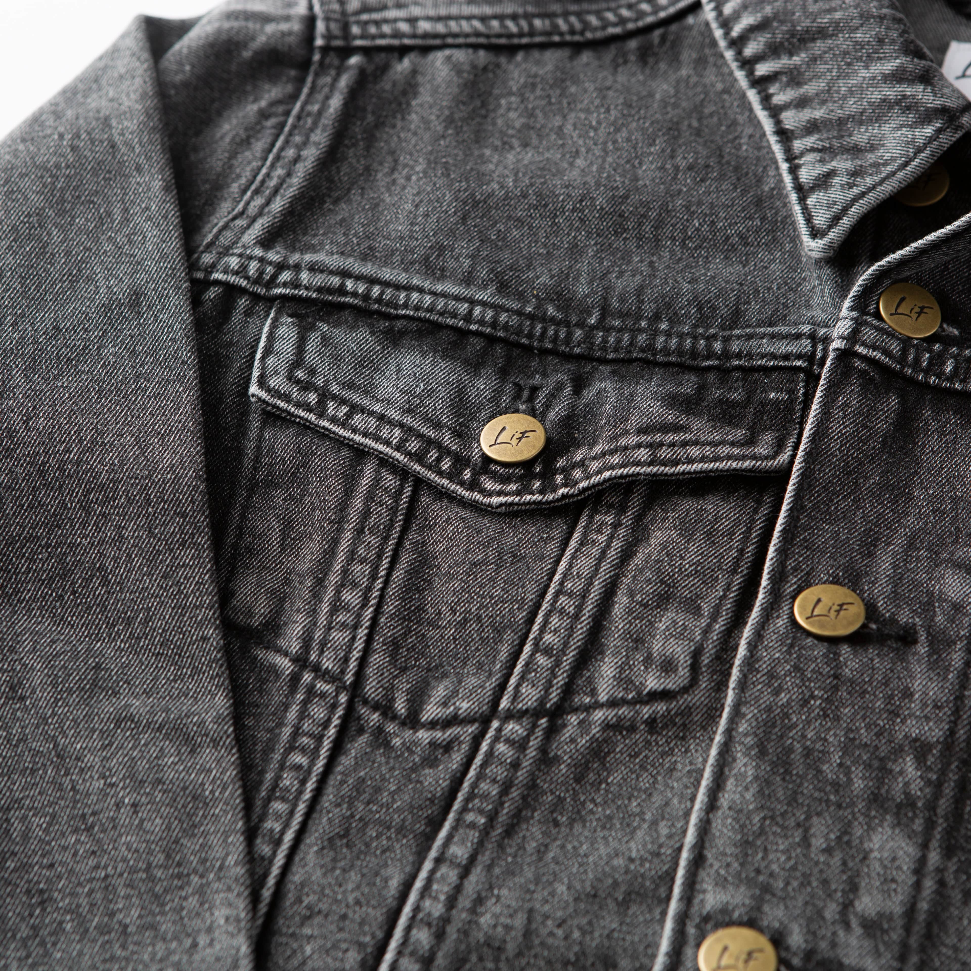 Vintage Washed Love in Faith Denim Jacket - Image 3