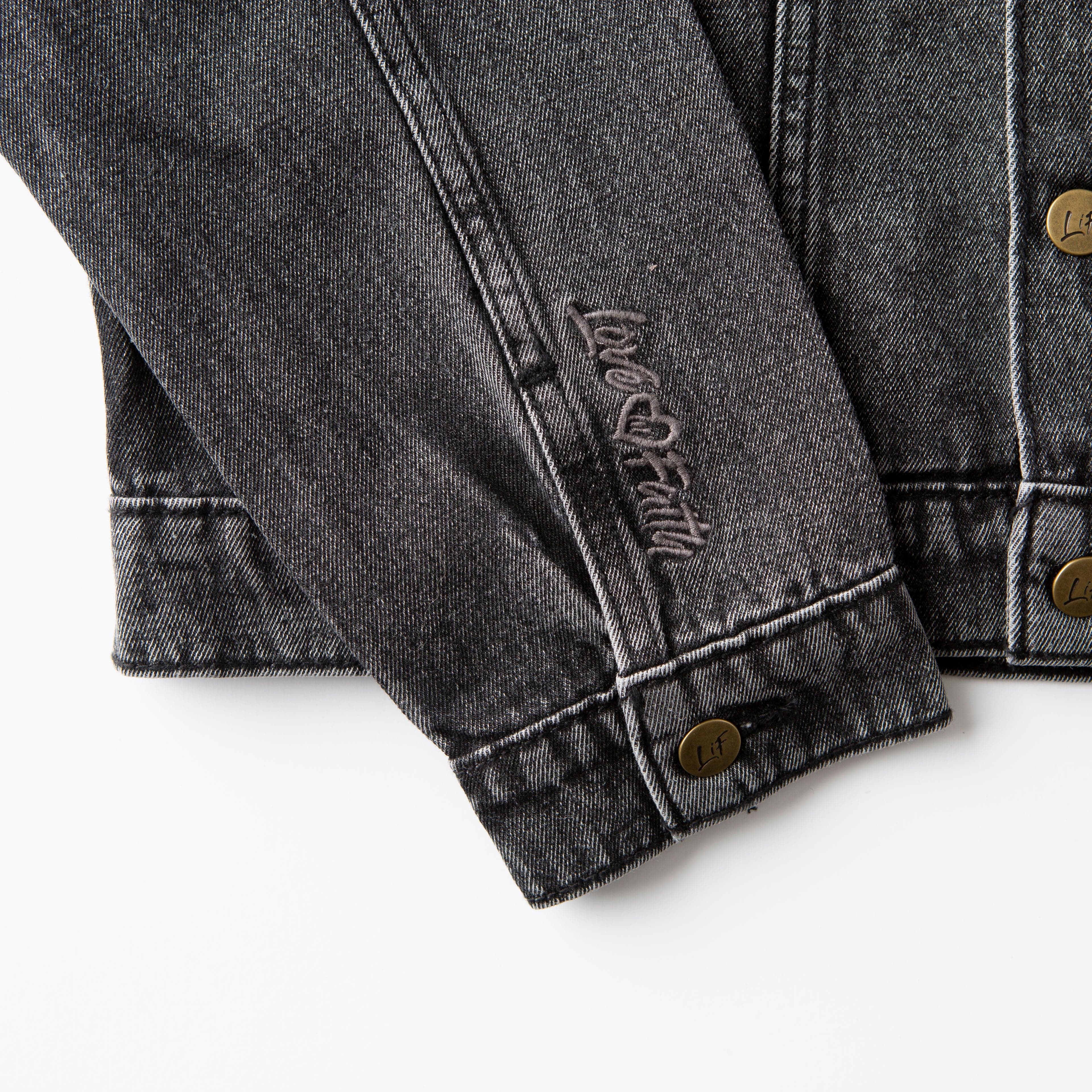 Vintage Washed Love in Faith Denim Jacket - Image 5