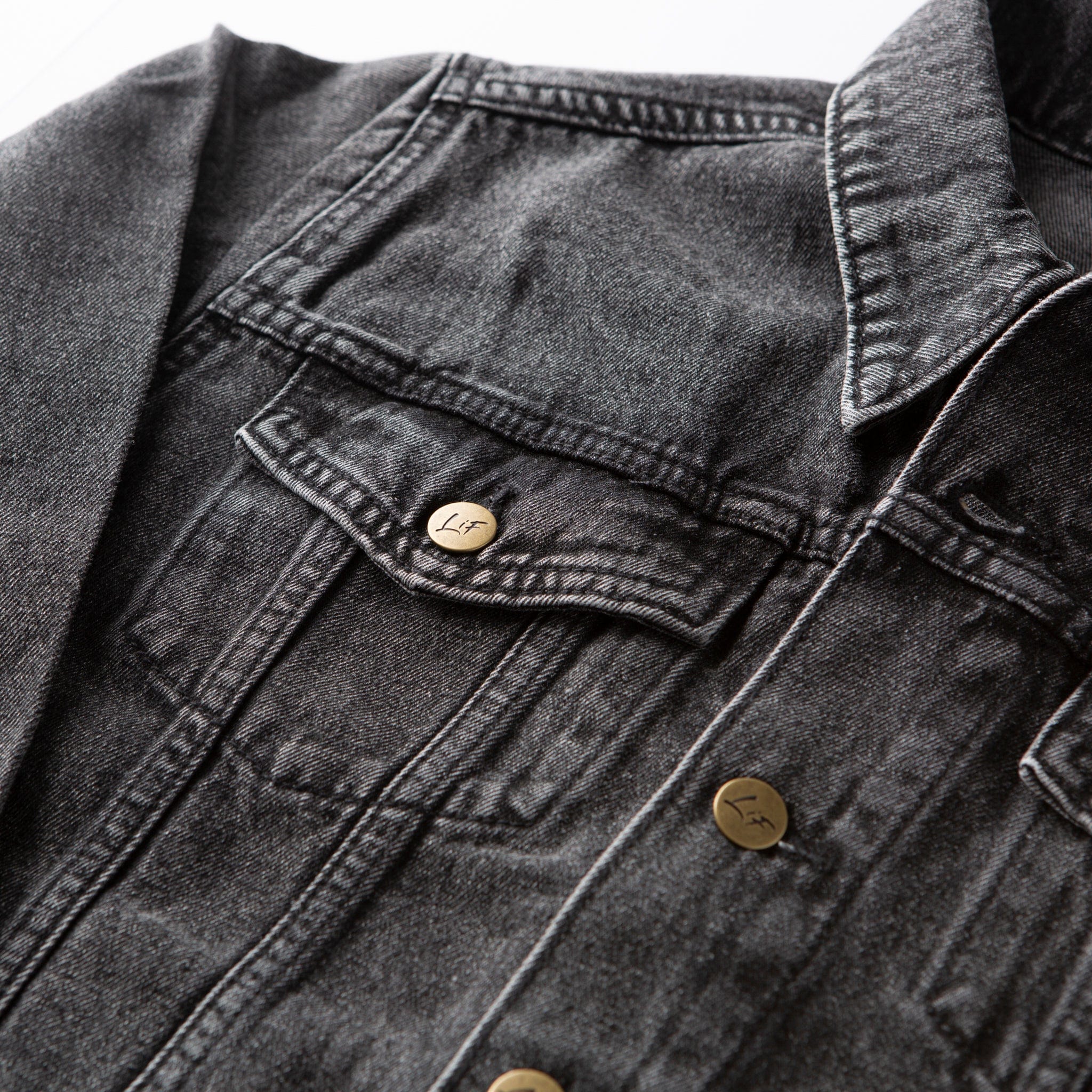 Vintage Washed Love Like Jesus Denim Jacket - Image 10