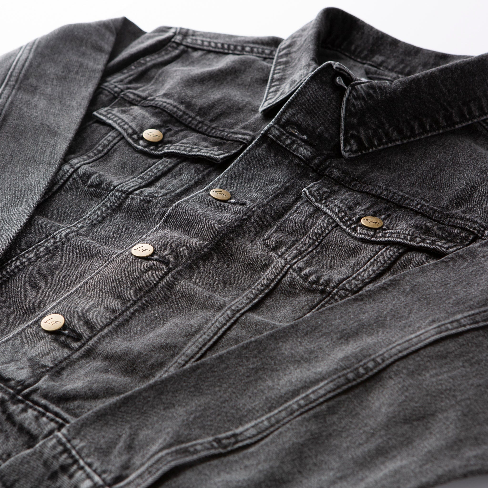 Vintage Washed Love Like Jesus Denim Jacket - Image 12